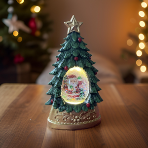 Christmas Tree Snow Globe Lantern