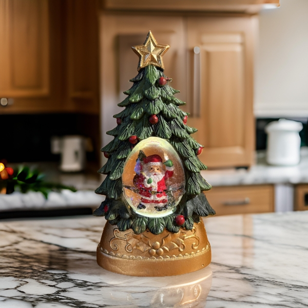 Christmas Tree Snow Globe Lantern - Image 3